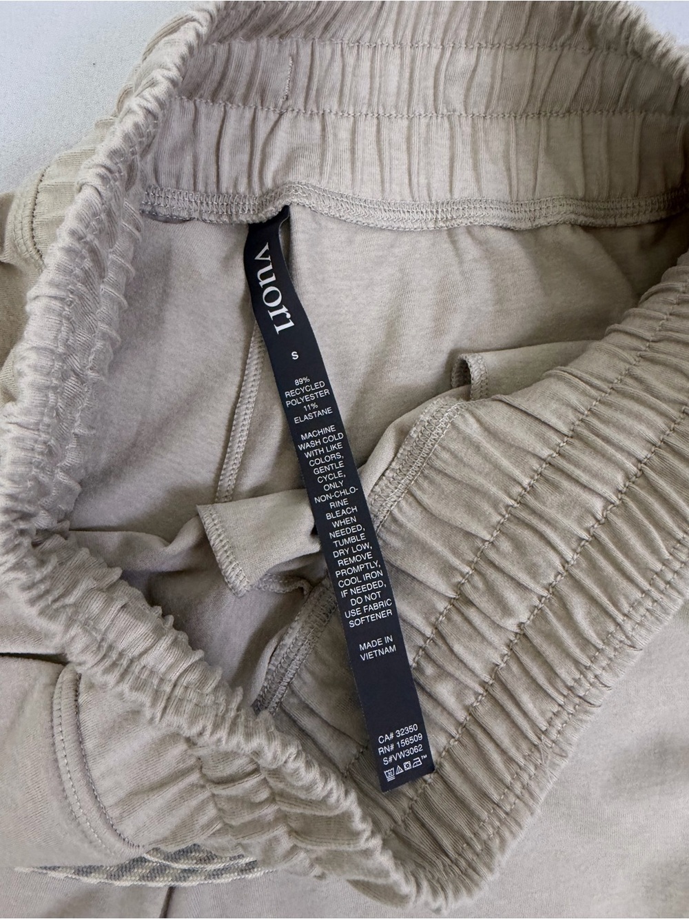 Vuori Women's Athletic Shorts in Light Taupe - Picture 4 of 8
